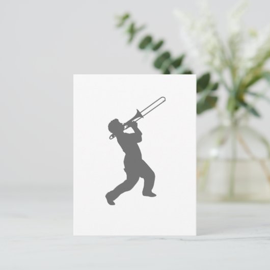 Posaune Postkarte (Stehend Vorderseite)