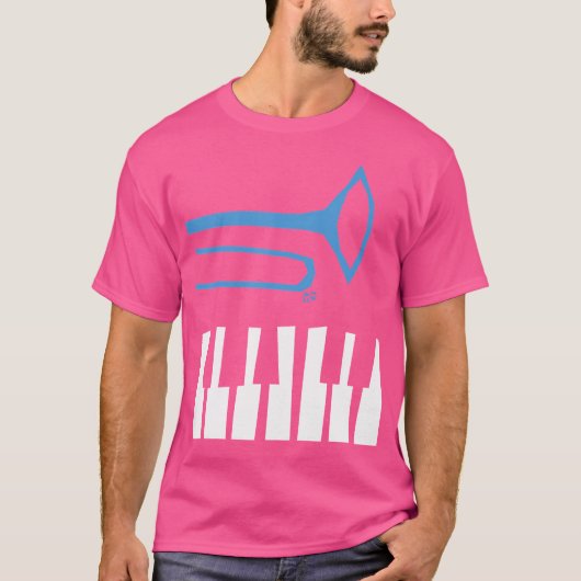 Posaune und Klavier T-Shirt (Vorderseite)