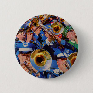 Posaunen-Mob AKA Band-Geeks außer Kontrolle Button