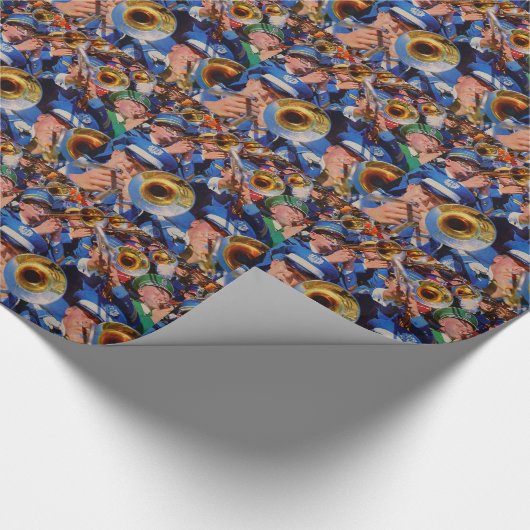 Posaunenmob AKA Bandgeeks verschwunden Geschenkpapier (Ecke)