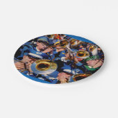 Posaunenmob AKA Bandgeeks verschwunden Pappteller (Schrägansicht)