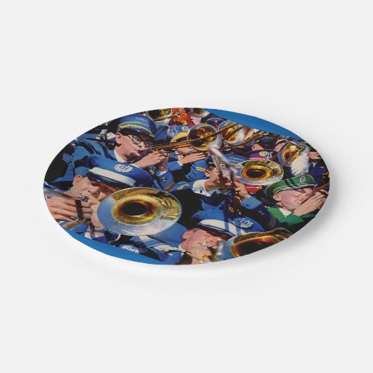 Posaunenmob AKA Bandgeeks verschwunden Pappteller (Schrägansicht)