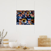 Posaunenmob AKA Bandgeeks verschwunden Poster (Küche)