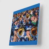Posaunenmob AKA Bandgeeks verschwunden Quadratische Wanduhr (Winkel)