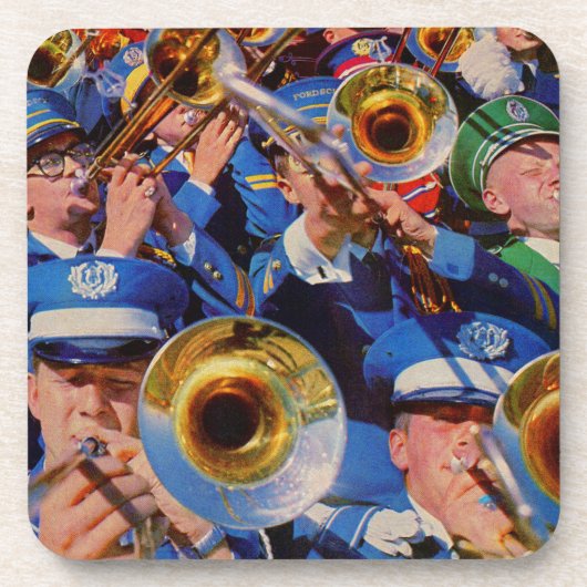 Posaunenmob AKA Bandgeeks verschwunden Untersetzer (Vorderseite)