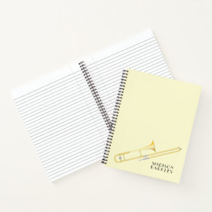 Posaunenmusiker-Band-Lehrer-Notizbuch Notizblock
