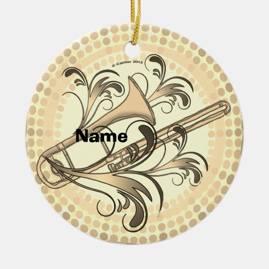 Posaunenrhythmus  keramik ornament (Vorne)