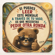 Posavaso osito sonriente