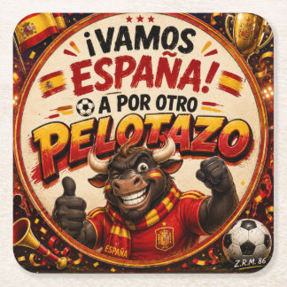 Posavaso vamos España Rechteckiger Pappuntersetzer