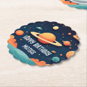 Posavasos cumpleaños personalizado untersetzer (angewinkelt)