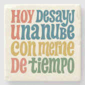 Posavasos de piedra Desayuno surrealista Steinuntersetzer (Vorderseite)