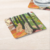 Posavasos Gatos Rechteckiger Pappuntersetzer