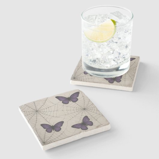 Posavasos halloween minimalista  steinuntersetzer (Seitenansicht)