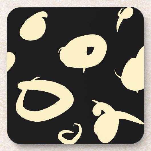 Posavasos Monasterio acrílico abstracto moderno Getränkeuntersetzer (Vorderseite)