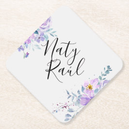 Posavasos Personalizados en tonos lilas Untersetzer