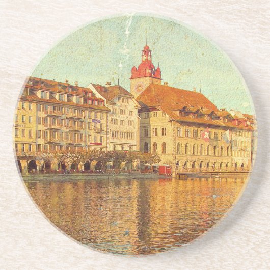 Posavasos Polaroids aus Luzern Getränkeuntersetzer (Vorne)