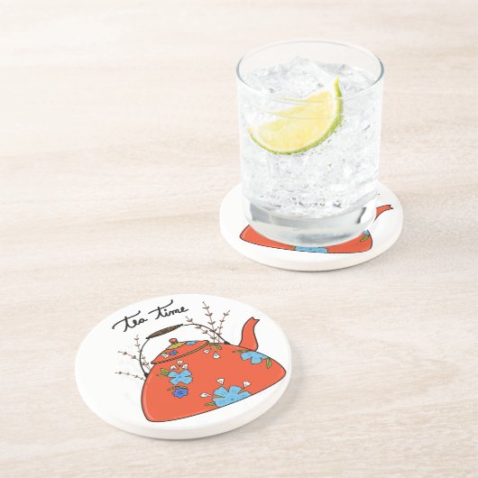 Posavasos Teezeit Getränkeuntersetzer (Seite)