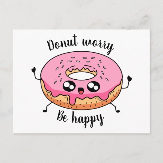 Poscard donut Sorge von Artacalla Postkarte (Vorderseite)