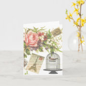 Poscard von France Note Card Karte (Gelbe Blume)