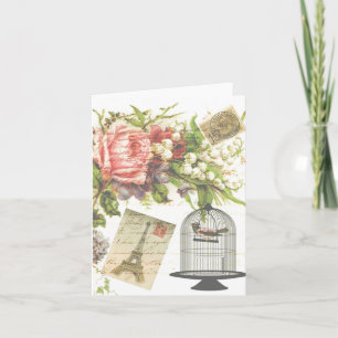 Poscard von France Note Card Karte