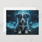 Poscards Blue Cat Postkarte (Vorne/Hinten)