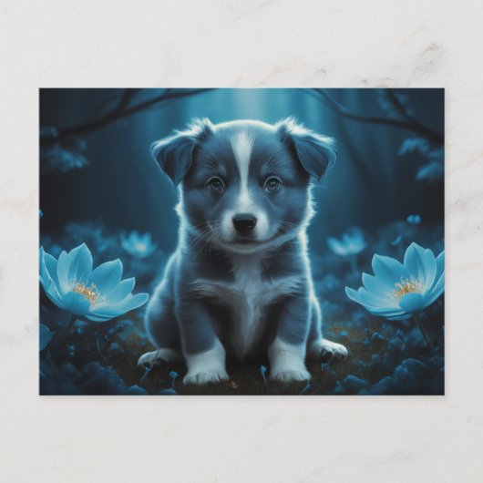 Poscards Blue Cat Postkarte (Vorderseite)