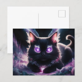 Poscards Chat Mauve 07 Postkarte