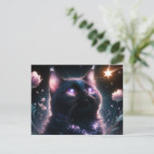 Poscards Chat Mauve 10 Postkarte (Stehend Vorderseite)