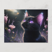 Poscards Chat Mauve 11 Postkarte (Vorderseite)