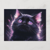 Poscards Chat Mauve 12 Postkarte (Vorderseite)