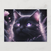 Poscards Chat Mauve Postkarte (Vorderseite)