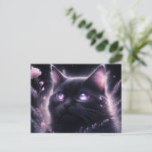 Poscards Chat Mauve Postkarte (Stehend Vorderseite)