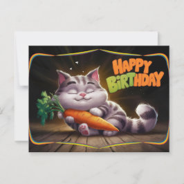 Poscards Happy Birthday Katze 04 Postkarte