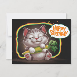 Poscards Happy Birthday Katze 05 Postkarte