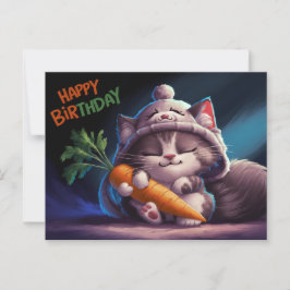 Poscards Happy Birthday Katze 08 Postkarte