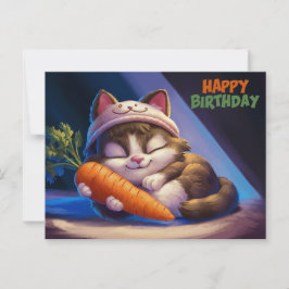 Poscards Happy Birthday Katze 09 Postkarte