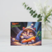 Poscards Happy Birthday Katze 10 Postkarte (Stehend Vorderseite)