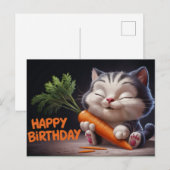 Poscards Happy Birthday Katze 11 Postkarte (Vorne/Hinten)