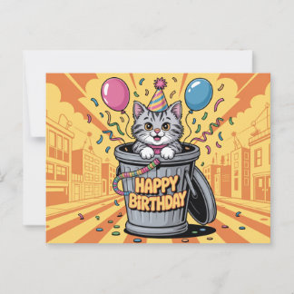 Poscards Happy Birthday Katze 11a Postkarte