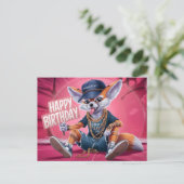 Poscards Happy Birthday Renard 03 Postkarte (Stehend Vorderseite)