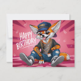 Poscards Happy Birthday Renard 06 Postkarte