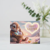 Poscards Happy Easter Kaninchen 06 Postkarte (Stehend Vorderseite)