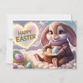 Poscards Happy Easter Kaninchen 08 Postkarte