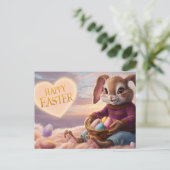 Poscards Happy Easter Kaninchen 09 Postkarte (Stehend Vorderseite)