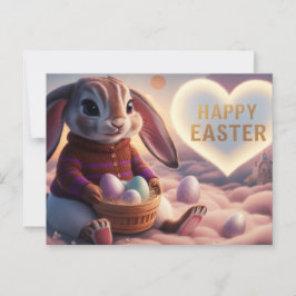 Poscards Happy Easter Kaninchen Postkarte