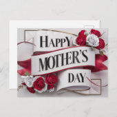 Poscards Mother's Day Fleur 04 Postkarte (Vorne/Hinten)