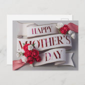 Poscards Mother's Day Fleur Postkarte (Vorne/Hinten)