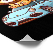 Poscher Lion Sticker Poster (Ecke)