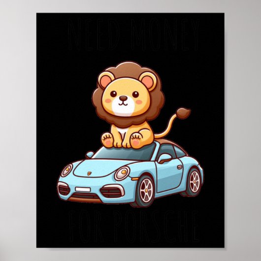 Poscher Lion Sticker Poster (Vorne)