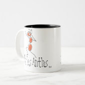 Pose Charless Antlas™_classic Zweifarbige Tasse (Vorderseite Links)